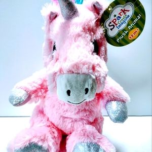 Spark Create Imagine Fuzzy Plush Pink 13 inch Stuffed Unicorn Animal Pal